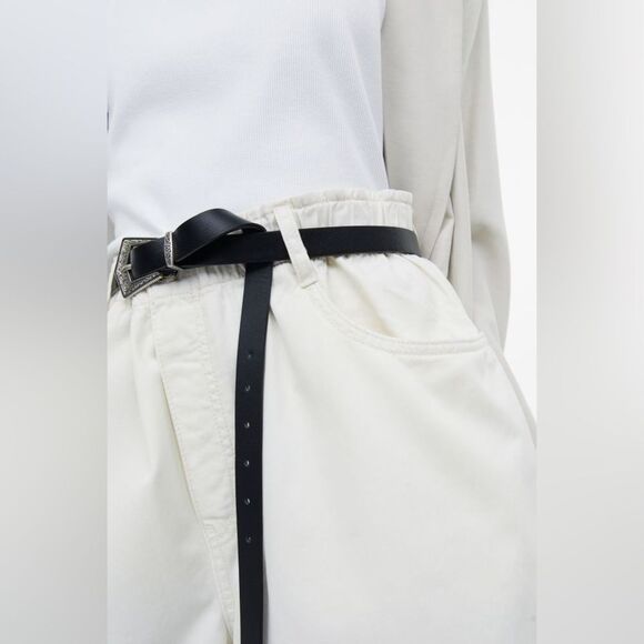 H&M EUC High Waist Pull On Short Size M Medium White Excellent Condition - Picture 5 of 9